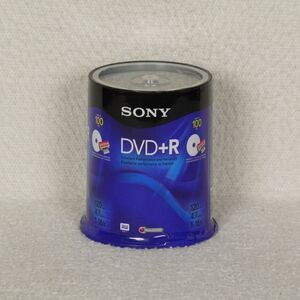 Sony DVD+R 100 Pack 120 Minutes 4.7 GB 1-16X Discs Blank Recordable Video Sealed